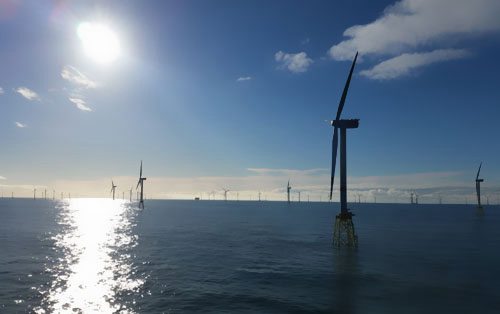 截止2018年底德国并网海上风电装机近6.4GW